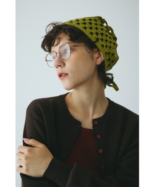 HeRIN.CYE ストール マフラー Knit kerchief ニットカチーフ