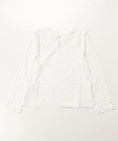 tシャツ フリル コットン ジャージー Tシャツ キッズ 子供服 女の子の画像