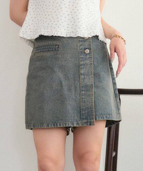 w closet（ダブルクローゼット） スカート 「25AW」デニムスカパン