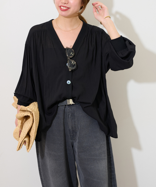 ☆美品☆ JOURNAL STANDARD relume ブラウス JOURNAL STANDARD relume ブラウス シャツ 「追加2」T/R強撚