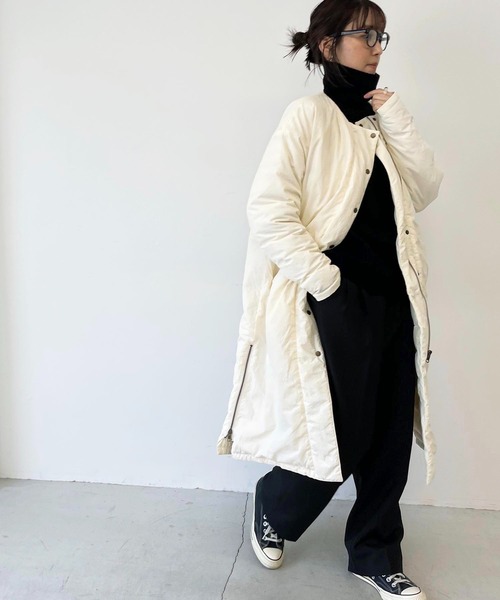 「CANAL JEAN」 「rcw」ダウンコート 38 オフホワイト レディース