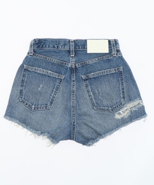 「GYDA」 デニムショートパンツ LARGE ライトブルー レディース