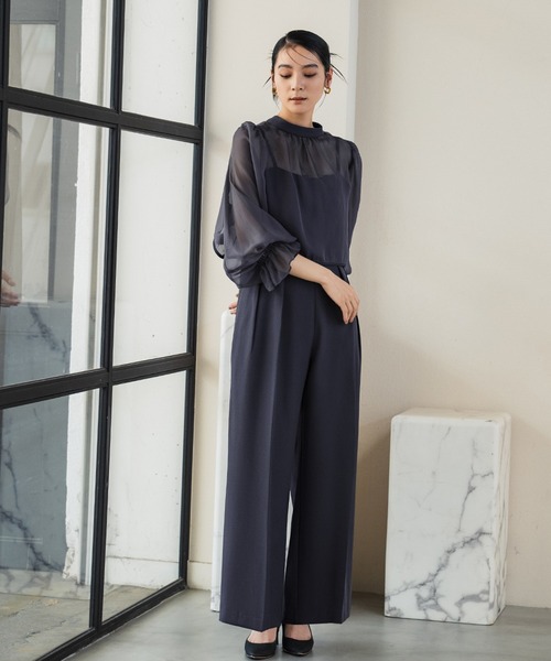 GIRL 2wayパーティドレス　パンツドレス　お呼ばれ GIRL DRESS FOR NOW パンツドレス マルチway シフォンボレロ