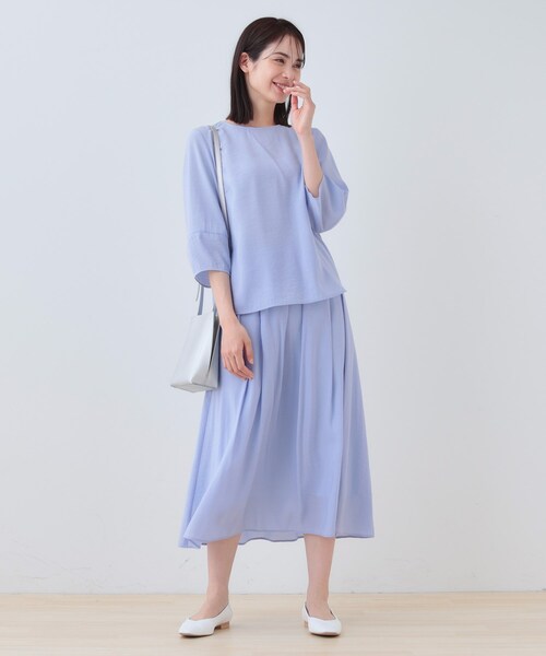 INDIVI（インディヴィ） スカート 「洗える／SETUP可能」シアータック