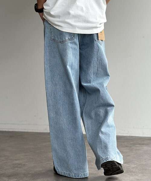 [CPCM] Denim брюки LARGE черный мужской 