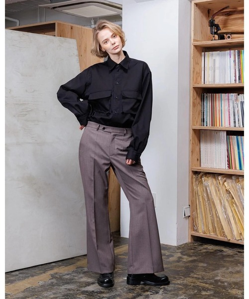 VOAAOV（ヴォアーブ） スラックス ROUTINE Flare Pants メンズ