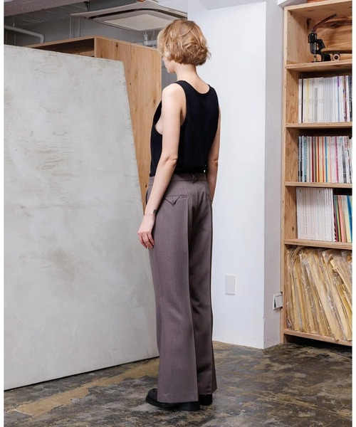 VOAAOV（ヴォアーブ） スラックス ROUTINE Flare Pants メンズ