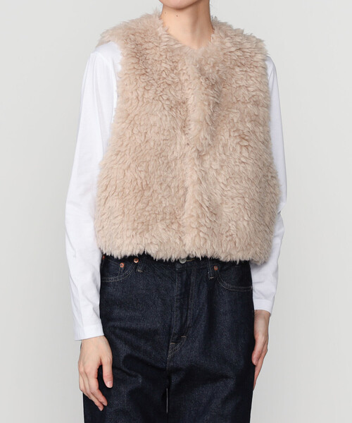 LE GLAZIK（ルグラジック） コート アウター | エコファー ジレ WOMEN