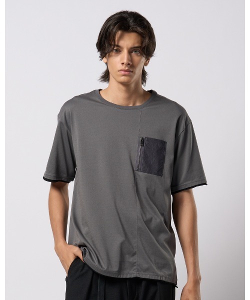 wjk tシャツ cool touch zip-pocket S/S メンズ : ZOZOTOWN Yahoo!店