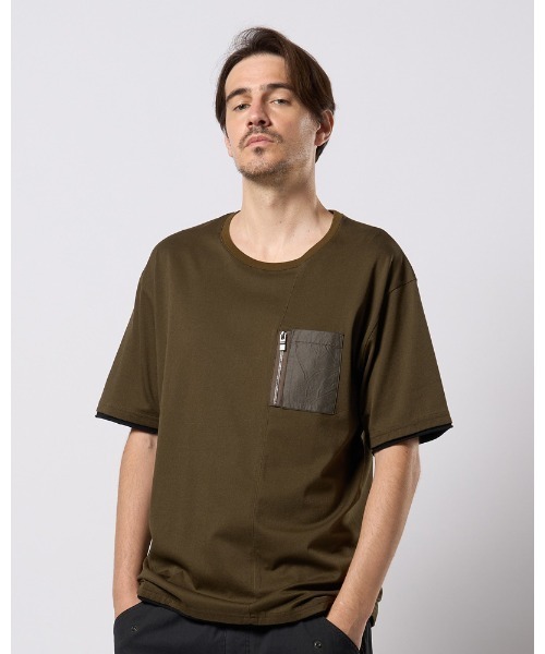 wjk tシャツ cool touch zip-pocket S/S メンズ : ZOZOTOWN Yahoo!店