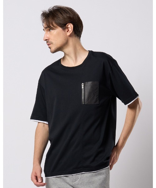 wjk tシャツ cool touch zip-pocket S/S メンズ : ZOZOTOWN Yahoo!店