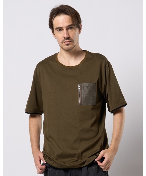 wjk tシャツ cool touch zip-pocket S/S メンズ : ZOZOTOWN Yahoo!店