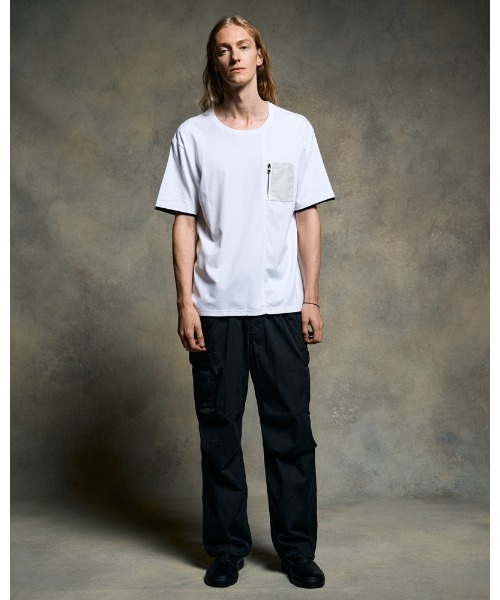 wjk tシャツ cool touch zip-pocket S/S メンズ : ZOZOTOWN Yahoo!店