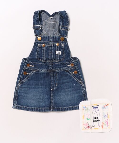 美品♡パーリーゲイツ♡Lee♡ジャンバースカート♡ブルー♡デニム♡リサイクル♡S Lee（リー） ジャンパースカート 入学式 Lee/リー「80-100cm」ベビー