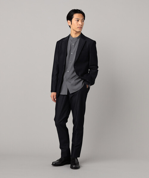 コムサメン デニムジャケット ブラック Mサイズ COMME CA MEN（コムサメン） デニムジャケット gジャン 「セットアップ