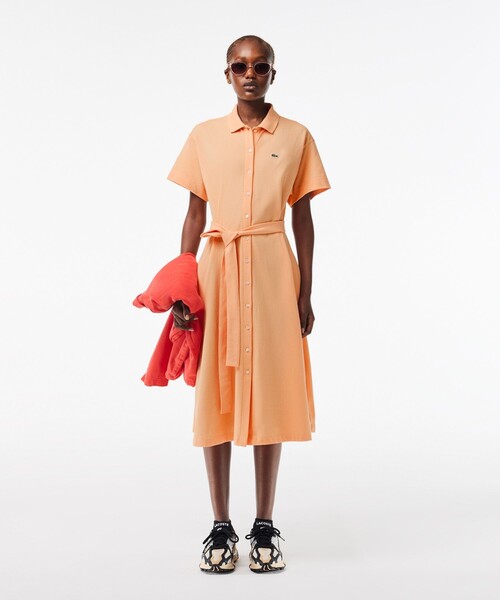 LACOSTE（ラコステ） 半袖ワンピース 34 シャーベット レディース