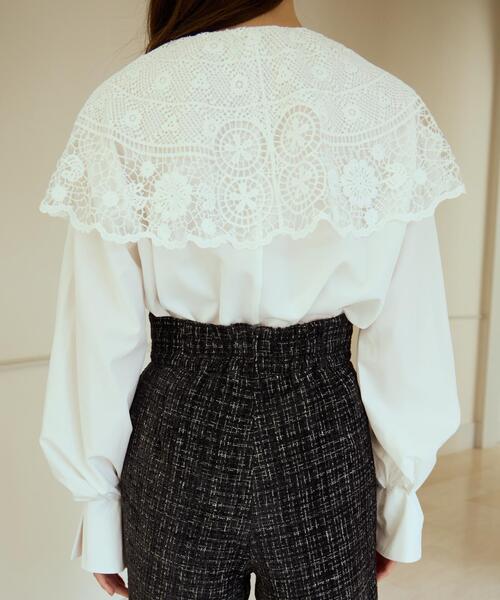 AND COUTURE（アンドクチュール） ブラウス シャツ レースカラー