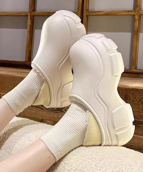 c.u.l サンダル ボア クロッグスリッポン ファーサンダル culs154