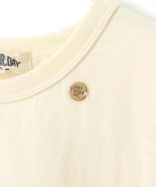 「MAKE YOUR DAY」 「KIDS」半袖ワンピース 150 カーキ キッズ_画像6