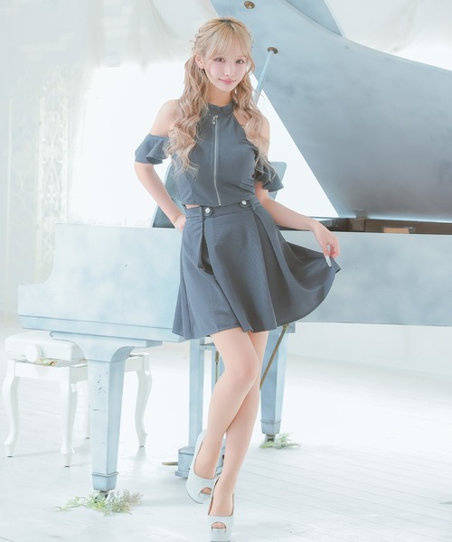 3点セット ドレス グレー・ブルー・ブラック キャバドレ キャバクラドレス 3点セット ドレス グレー・ブルー・ブラック キャバドレ キャバクラ