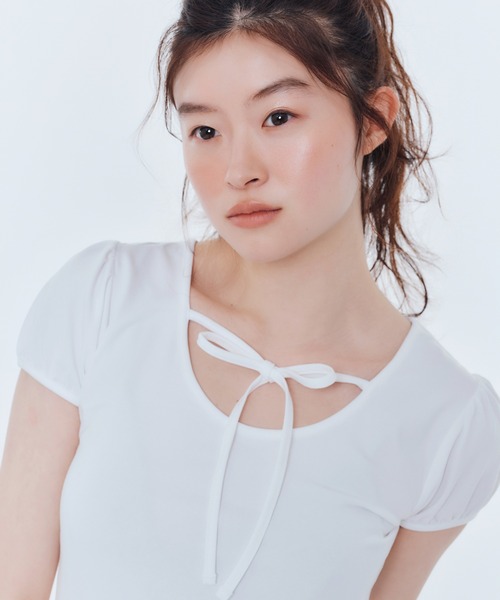 「FCMM」 半袖カットソー MEDIUM チャコールグレー レディース_画像5