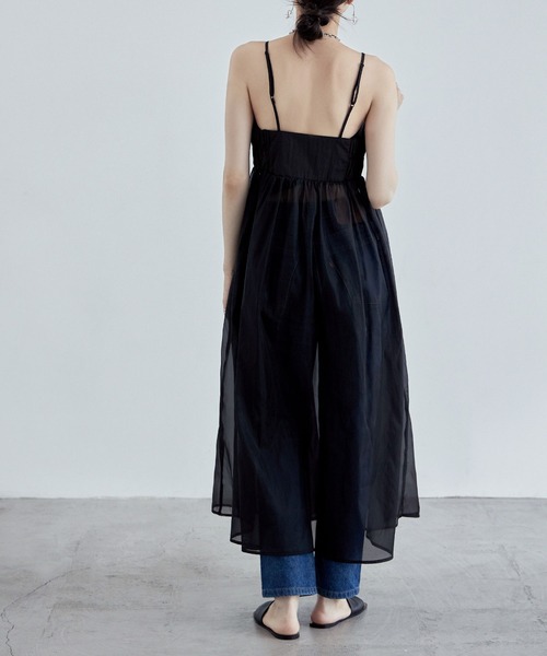 「etoll.」 キャミソールワンピース M ブラック レディース_画像4