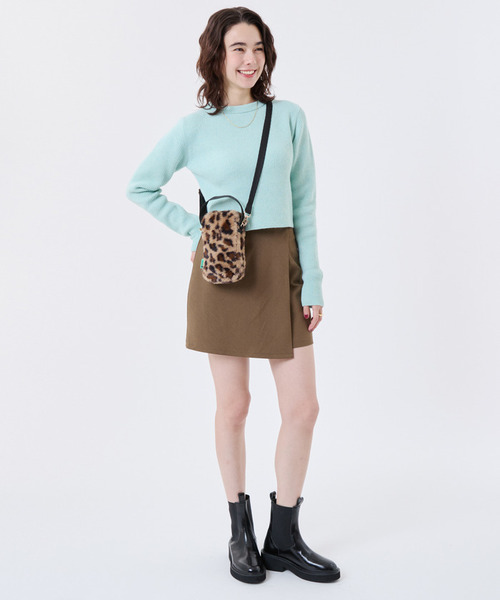 今期✨未使用級✨LeSportsac レオパード ショルダーバッグ ミニ レスポートサック LeSportsac MINI DUFFEL CROSSBODY （ニュートラル