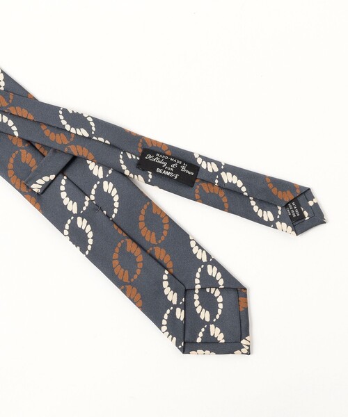 BEAMS F（ビームスF） ネクタイ Holliday ＆ Brown / シルク サークル