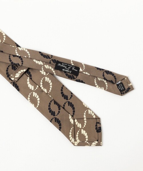 BEAMS F（ビームスF） ネクタイ Holliday ＆ Brown / シルク サークル