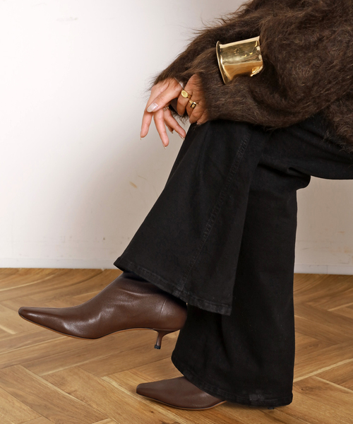 Deuxieme Classe NEOUS ネオアス ストレッチブーツ 茶 37AP