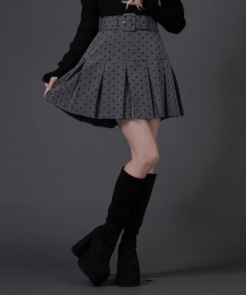 Pal elfy スカート ベルト付き裾プリーツスカート : ZOZOTOWN Yahoo!店