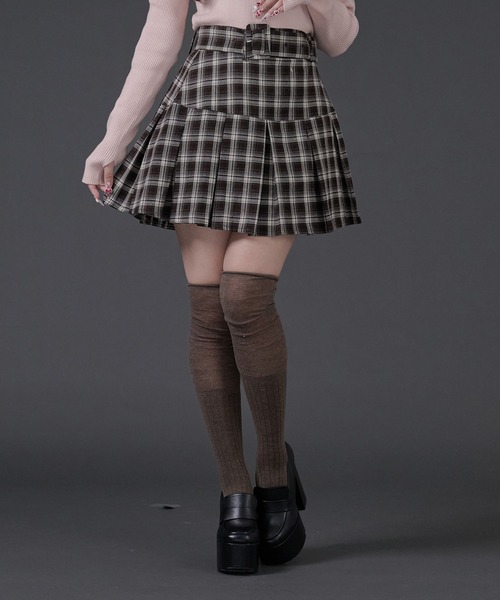 Pal elfy スカート ベルト付き裾プリーツスカート : ZOZOTOWN Yahoo!店