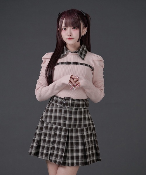 Pal elfy スカート ベルト付き裾プリーツスカート : ZOZOTOWN Yahoo!店