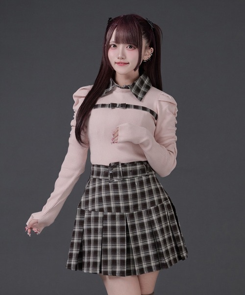 Pal elfy スカート ベルト付き裾プリーツスカート : ZOZOTOWN Yahoo!店