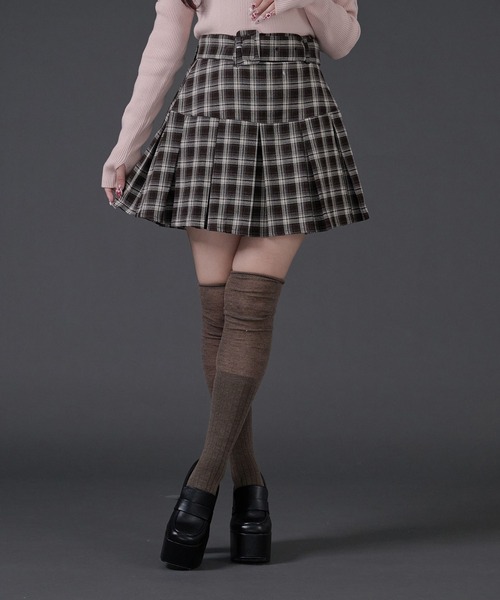 Pal elfy スカート ベルト付き裾プリーツスカート : ZOZOTOWN Yahoo!店