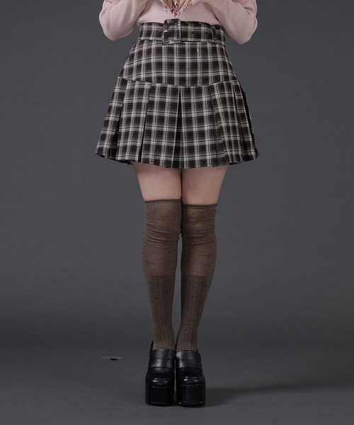 Pal elfy スカート ベルト付き裾プリーツスカート : ZOZOTOWN Yahoo!店