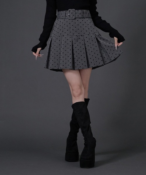 Pal elfy スカート ベルト付き裾プリーツスカート : ZOZOTOWN Yahoo!店