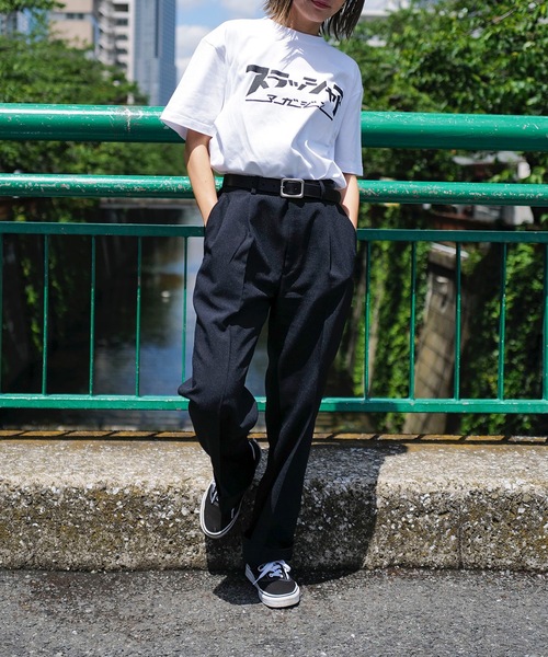 「THRASHER」 半袖Tシャツ X-LARGE ホワイト×ブラック メンズ_画像4