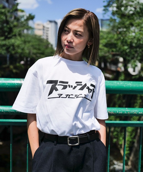 「THRASHER」 半袖Tシャツ X-LARGE ホワイト×ブラック メンズ_画像6