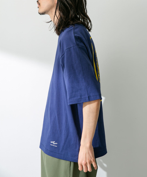 「ARMY TWILL」 半袖Tシャツ MEDIUM ブルー メンズ_画像9