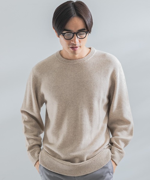 URBAN RESEARCH ROSSO MEN 「URBAN MEN」 長袖ニット MEDIUM ネイビー