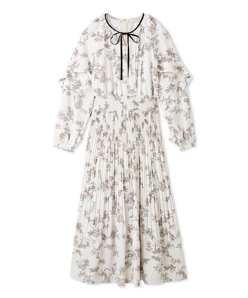 【新品タグ付き】celfordワンピース CELFORD（セルフォード） ワンピース ボタニカルレタープリント