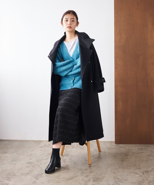 「mysty woman」 チェスターコート SMALL アイボリー レディース_画像3