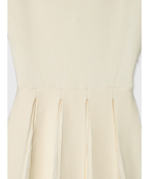 anuans（アニュアンス） ワンピース モヘアプリーツニットワンピース