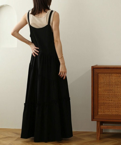 「NOAHL」 キャミソールワンピース M ブラック レディース_画像2