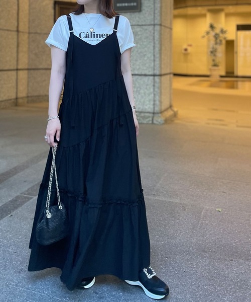 「NOAHL」 キャミソールワンピース M ブラック レディース_画像4