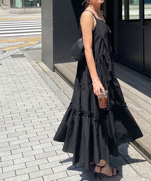 「NOAHL」 キャミソールワンピース M ブラック レディース_画像5