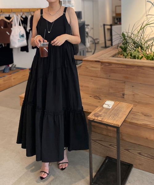 「NOAHL」 キャミソールワンピース M ブラック レディース_画像7