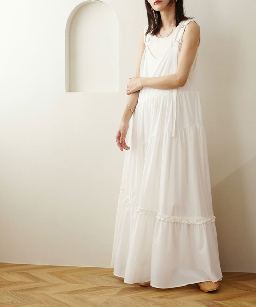 「NOAHL」 キャミソールワンピース M ブラック レディース_画像9