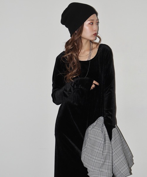 FUNALIVE（ファンアライブ） ワンピース ベロアワンピース : ZOZOTOWN